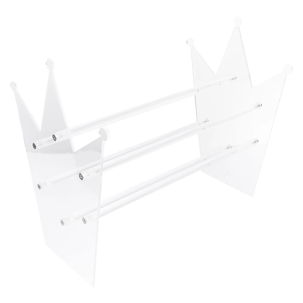

Headband Holder Crown Acrylic Headband Organizer Durable Hair Hoops Stand Clear Hairbands Storage Rack Display Rack