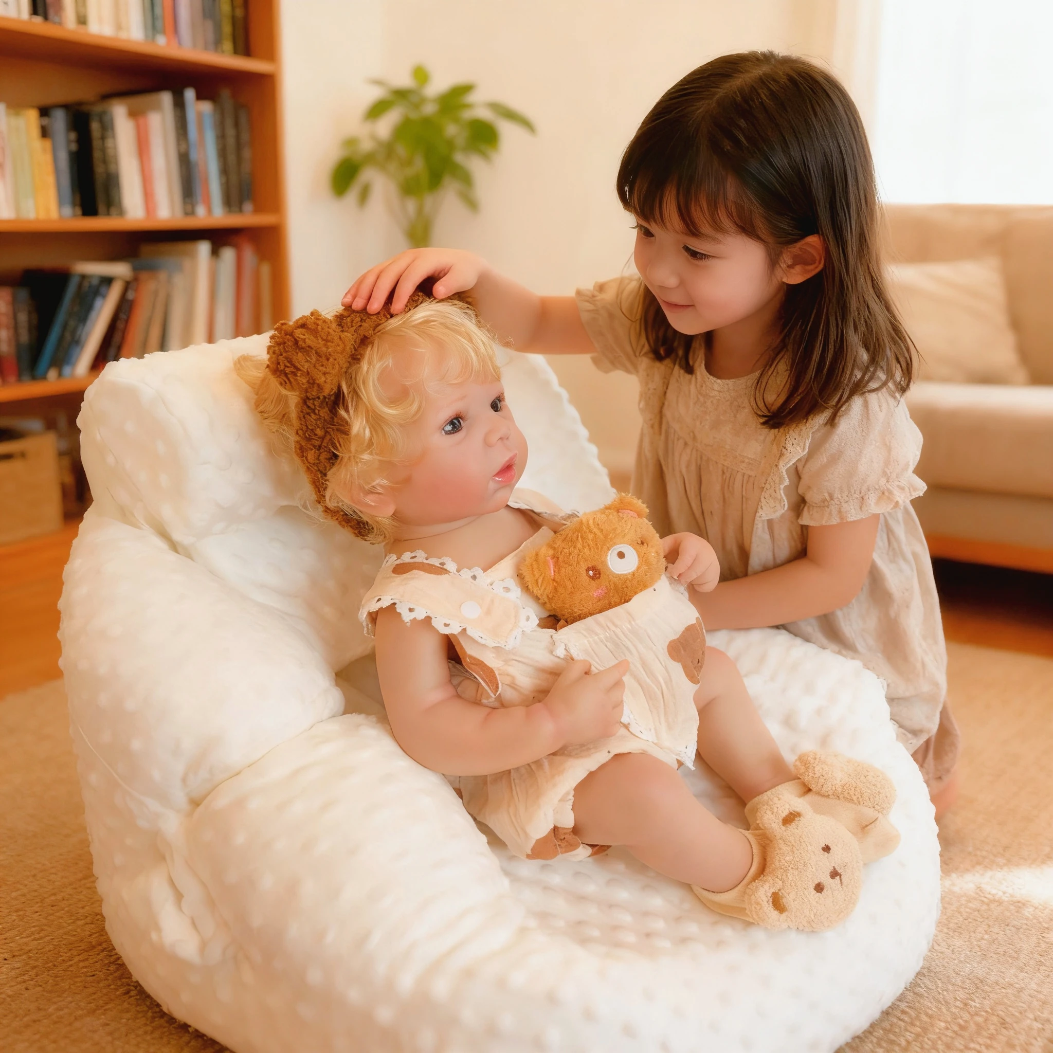 

NPK 19inch Reborn Baby Doll Bettie Newborn Lifelike Soft Touch Cuddly 3D Skin Painted Hand Rooted Hair Collectible Toy