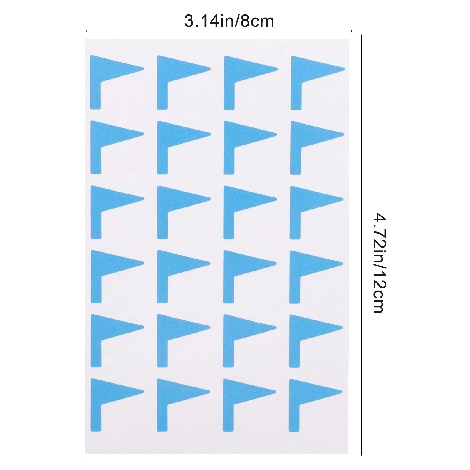 Flag Shaped Label Stickers Adhesive Map Marking Labels For Books Jars Storage Diy Classification Decals