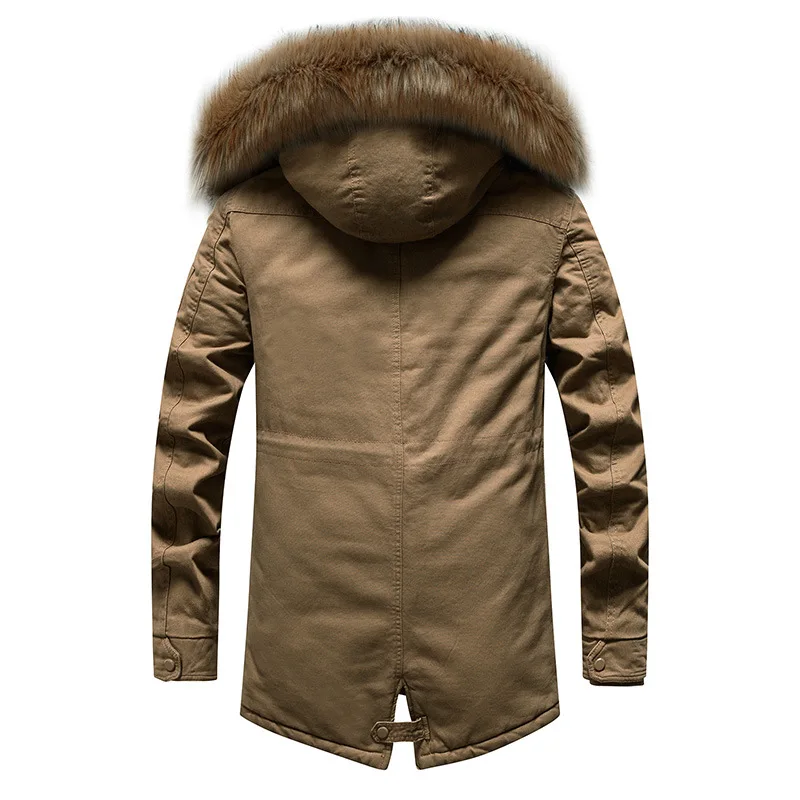 Men's Hooded Cotton-Padded Jacket Thickened Cold-Proof Windproof Comfortable Warm Casual Loose Outerwear for Winter 2025