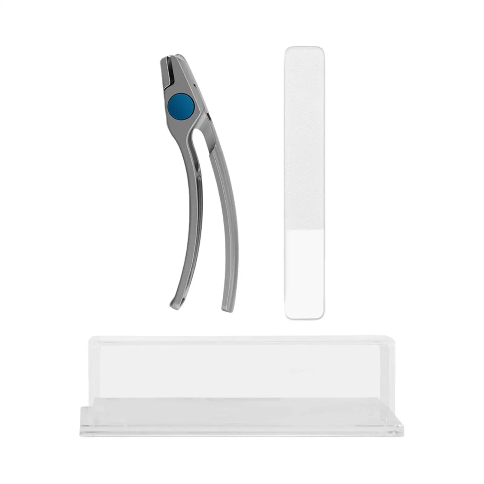 Маникюрный набор, кусачки для ногтей с защитой от брызг, набор кусачек для ногтей со стеклянной пилочкой, кусачки для ногтей с пилочкой