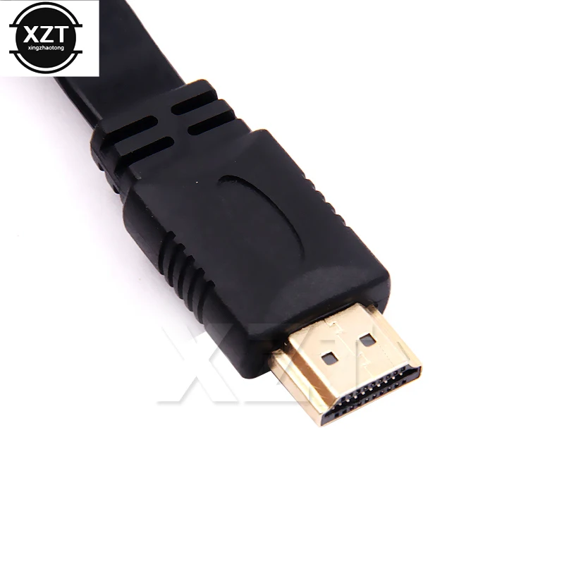 NEW High Quality 30cm Full HD Short HDMI-compatible Cable Support 3D Male to Male Plug Flat Cable Cord for Audio Video HDTV TV