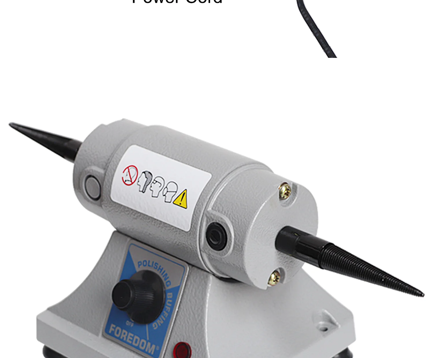 Professional Tabletop Double-Head Polisher & Grinding Machine – Adjustable Speed for DIY Jade, Jewelry & Metal Polishing