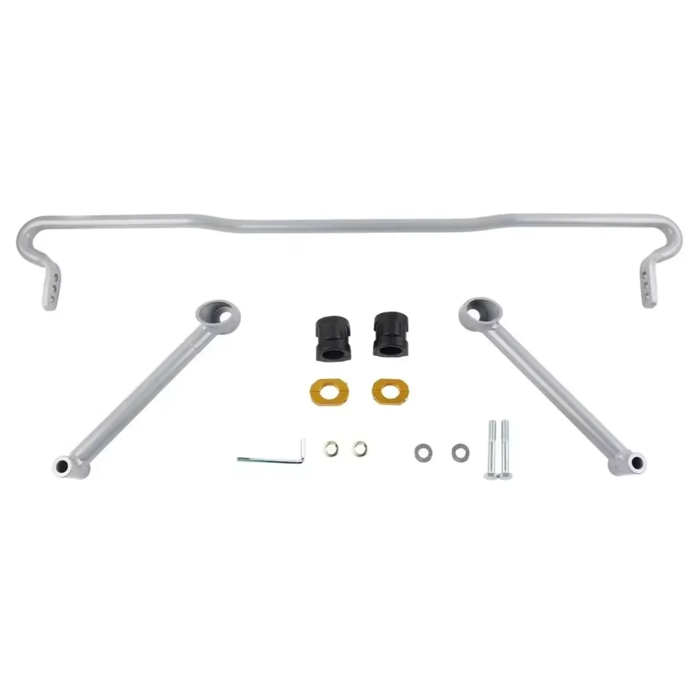 실버 스틸 스웨이 바 X 헤비 듀티 조정 가능한 리어 스웨이 바 엔드 링크 키트, 스바루 WRX/STI 2008 + 교체 용이, 22mm