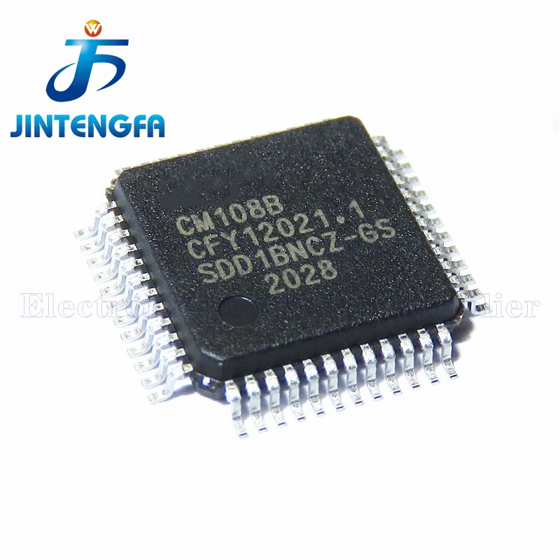 1PCS CM108B LQFP48 Decoding USB Audio sound card original decoding chip electronic components New and original CM108 LQFP-48