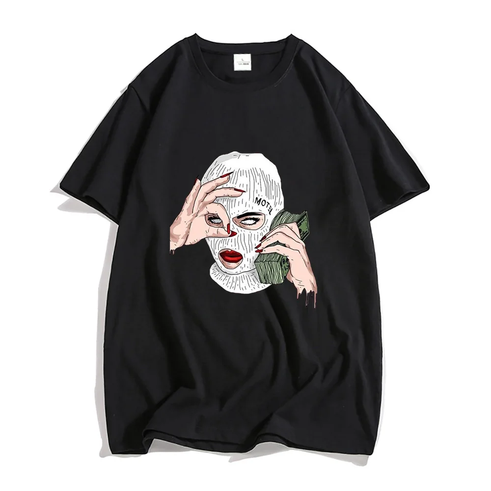 Mafia Girl Graphic T-shirts Funko Pop Streetwear Tees 100% Cotton Tshirts Summer Male/female Short Sleeve Clothes Loose T Shirts