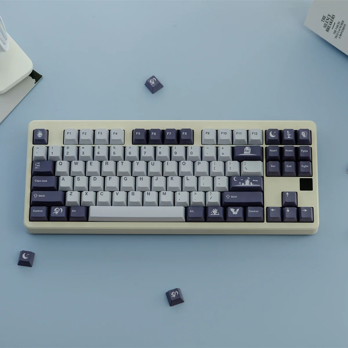 Midnight keycap PBT original height, thermal sublimation, suitable for mechanical keyboard, customized