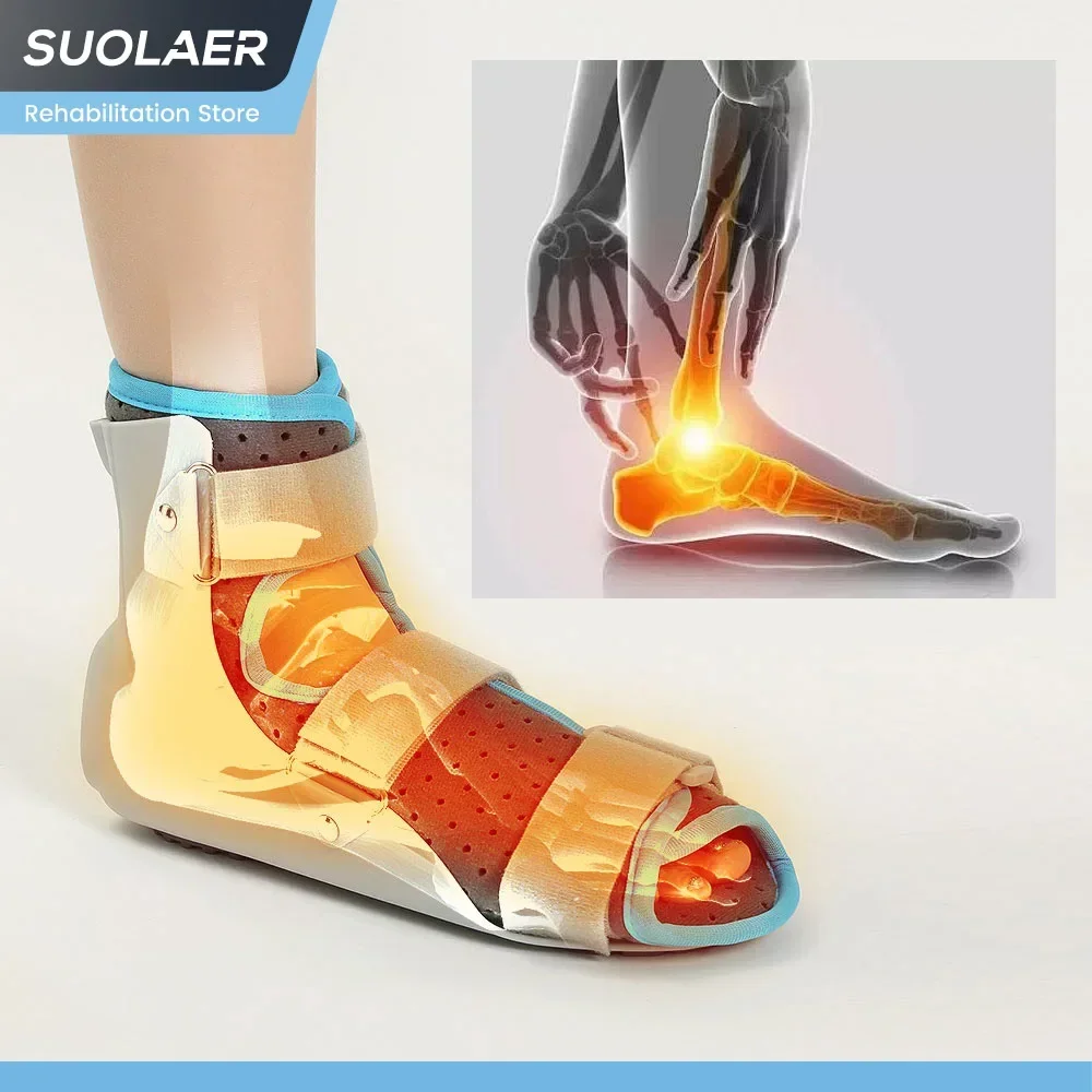 Adjustable Foot Fracture Support Brace Ankle Sprain Protector Foot Drop Corrector Stabilizer Orthopedic Ankle Boot Fixing Splint