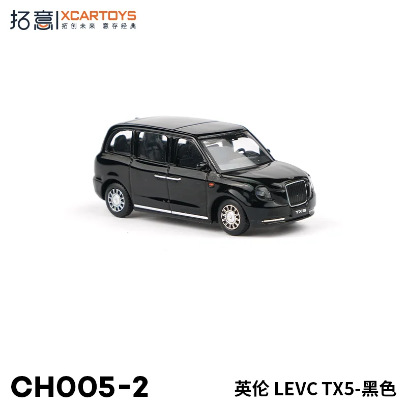 

XCARTOYS 1:64 Alloy Car Model LEVC TX5 Black Miniature Toy Vehicle Exquisite collectible ornaments, children's birthday gifts