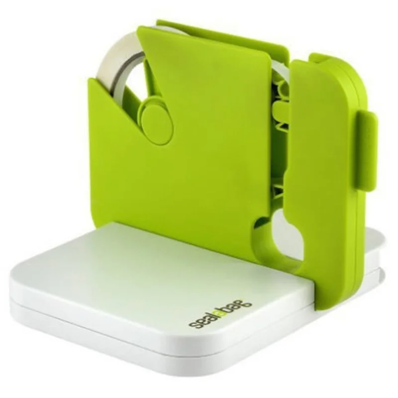 เครื่องปิดผนึกขนาดเล็กพกพาสะดวกมีคลิปความร้อนใช้ในครัวเรือนเครื่องปิดผนึกถุงขนมขบเคี้ยวที่บ้านเครื่องใช้ในครัว Gadget สีแดง