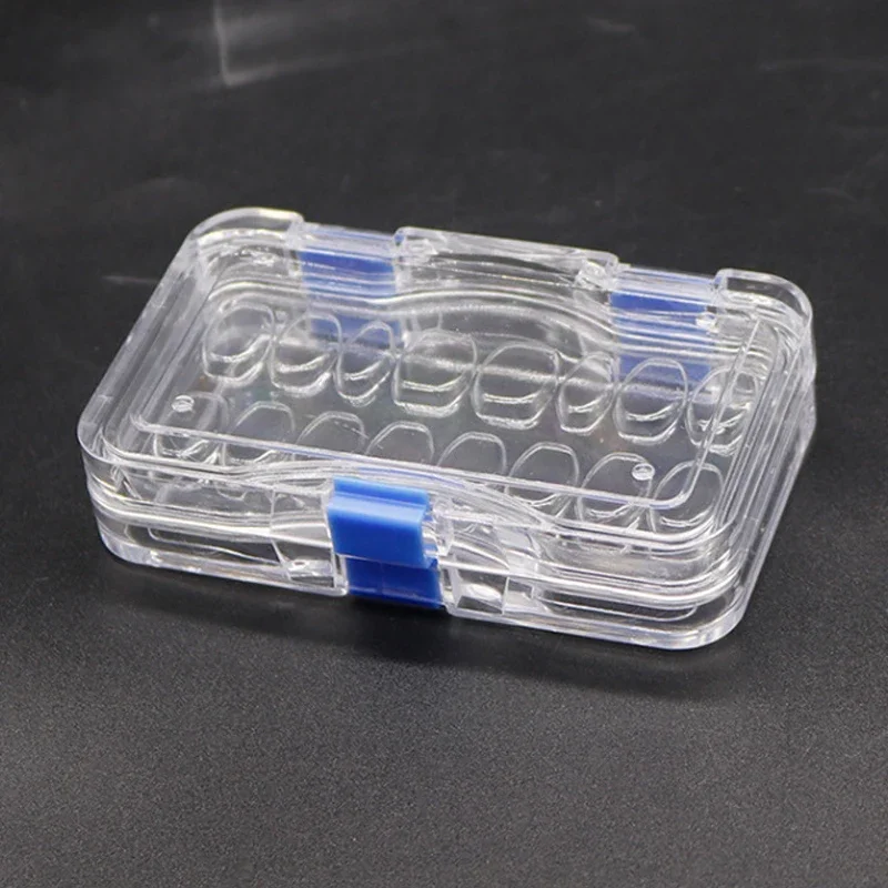 Dental Membrane Box Denture Storage Box Dental Crown Storage Case Dental Pillow case with Transparent Film Dentist Tool