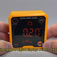 Digital Level Protractor Mini Magnetic Inclinometer Digital Angle Gauge 4x90°/2x180° Angle Meter Woodworking Measuring Tools