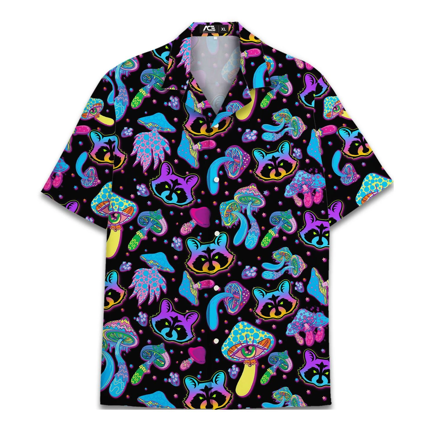 

Funny Raccoon 3D Printed Shirts For Men Hawaiian Casual Short Sleeve Lapel Blouse Women Holiday Short Sleeved Shirt Unisex tops