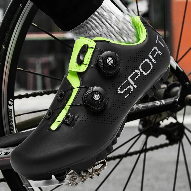 2025 Cycling Sneaker Mtb with Cleats Men Carbon Sports Speed Bike Shoes Women Mountain Racing Flat SPD Road Cycling Footwear