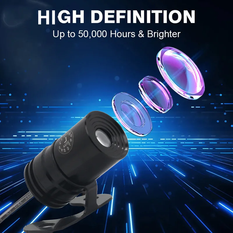 Decorative Lamp Atmosphere Lights LED Taillight Universal 12V 24V Motorcycle Projection Lamp Ambient of the Angel Modification