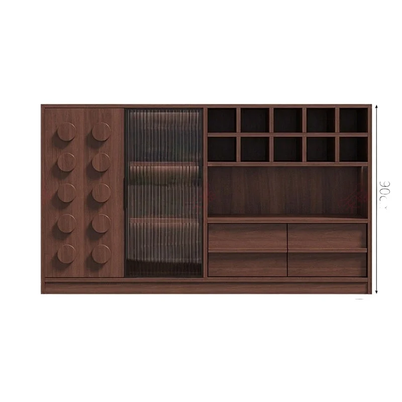 LMM household dust storage display cabinet living room wall floor display cabinet