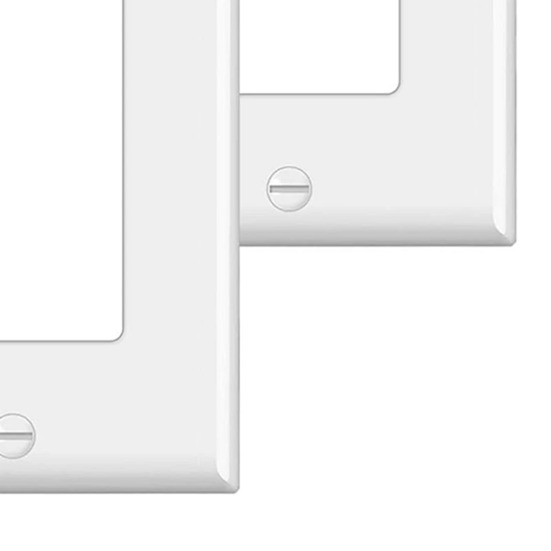 BAAG-10 шт., декоративная настенная пластина, 2-бандовая розетка стандартного размера для GFCI и USB-розетки, H4,53 дюйма X W4,57 дюйма, белый