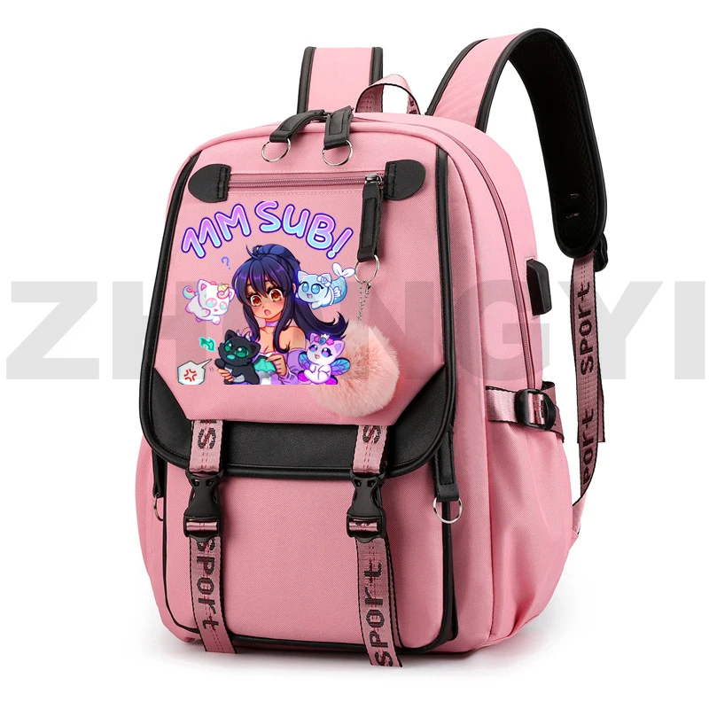 

Sac A Dos Kawaii Aphmau Merch Backpack Zipper Laptop Back Pack Unisex As A Cat Schoolbag Anime Softback Bookbag Cartoon