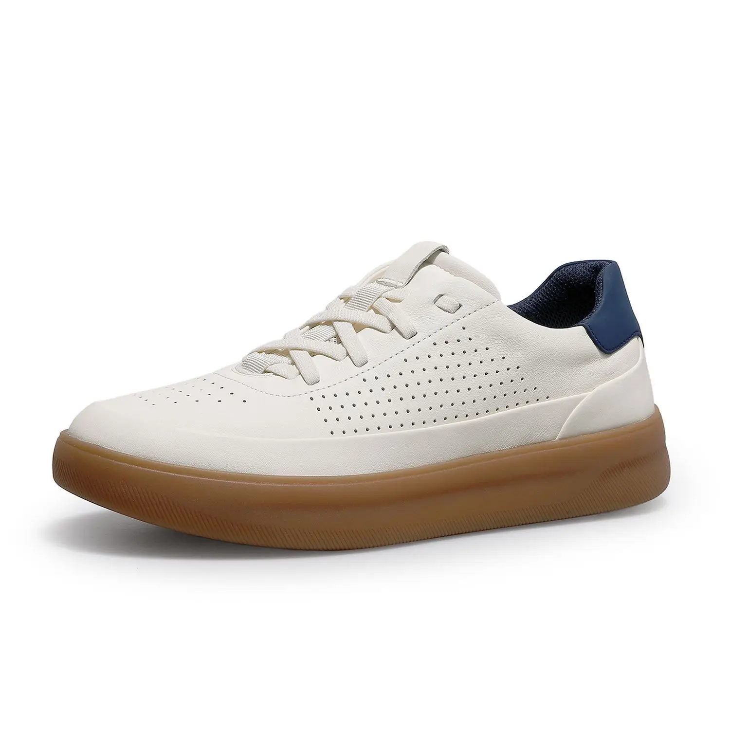 

Новые стильные дышащие модные мужские кроссовки из натуральной кожи, нескользящая легкая обувь для отдыха, белые кроссовки