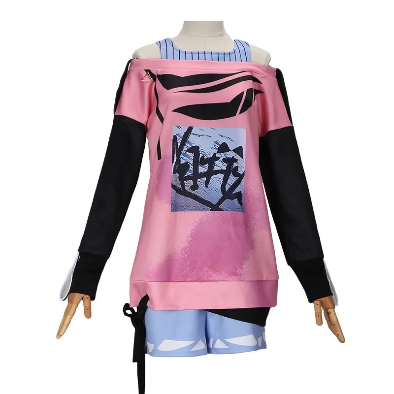 

New 2025 Game PJSK Akiyama Mizuki Cosplay Adult Women Uniform Casual Clothes Full Set Accessories Suit Halloween Outfits