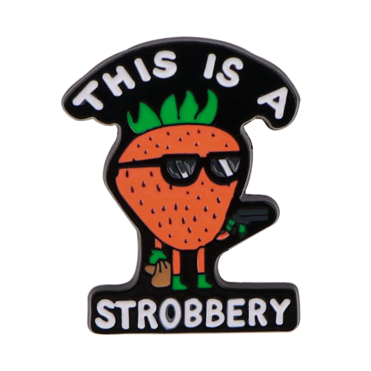 Strawberry Toast Enamel Pins Brooches Woman Men Backpack Bags Badge Fashion Lapel Jewelry Kids Friends Birthday Gifts