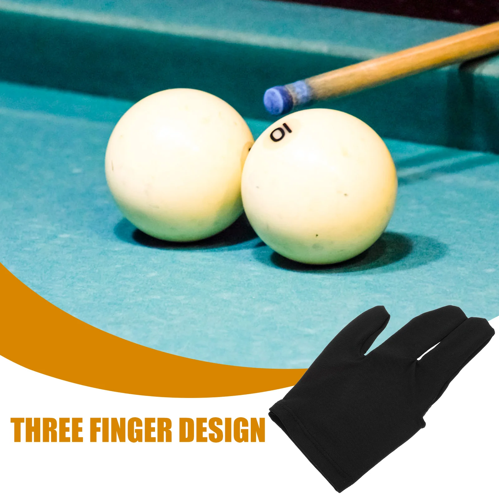 Pool Gloves Left Hand Accessories for Women Mens Three Finger Billards Right Fingerless