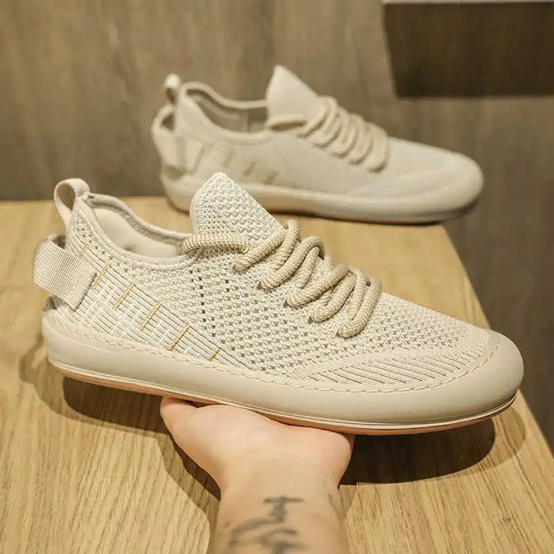 Flatform Ecoleather Original Sneakers Man Woven Tenus Of Man Shoes Men's Luxury Sport Interesting Footwears Daily Vintage