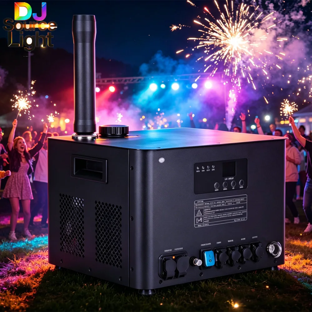 

740W Spark Fountain Machine for KTV DJ Wedding Venues - Professional Lighting Effects Commercial Grade Sparkler Fountain