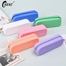 Fashionable Silicone Pencil Case Student Large Capacity Candy Colored Pencil Case Creative And Minimalist Stationery Pen