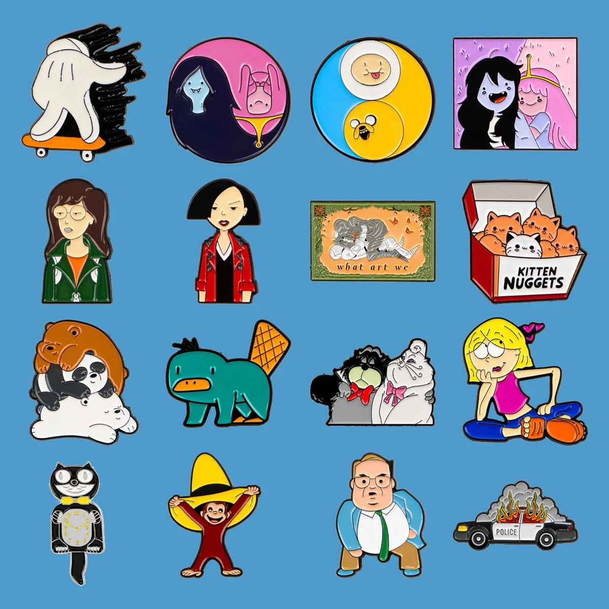 

Cool Girl Cartoon Anime Enamel Pin Lapel Pins for Backpacks Cosplay Badges Platypus Brooch for Clothes Jewelry Gifts Friends