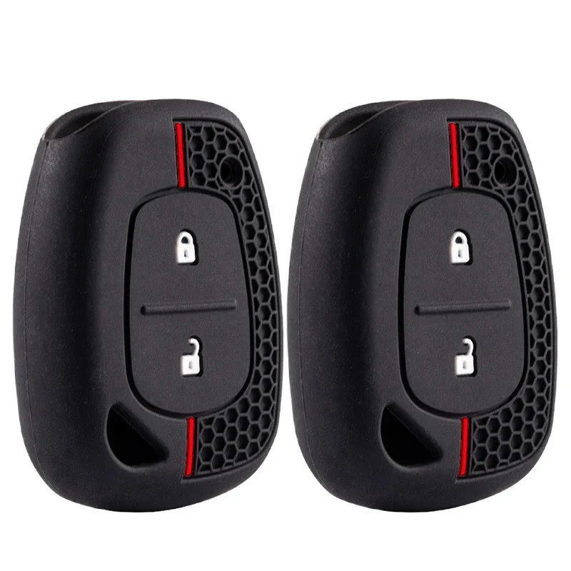 Funda de silicona para mando a distancia de coche, 2 botones, para Renault Kangoo Traffic Master, Opel Vivaro Movano, Nissan, carcasa remota