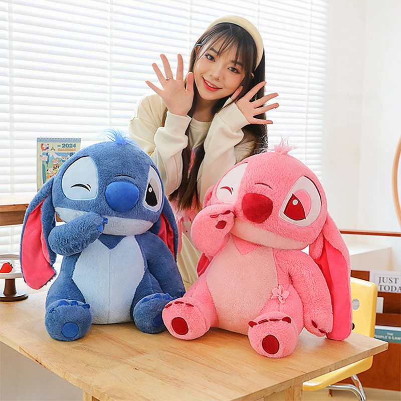 

Kawaii Stich плюшевая игрушка Stitch Sakura, большая мягкая кукла для детей, подарок на день рождения, Рождество, милая подушка для объятий для девочек, приз, игровой автомат