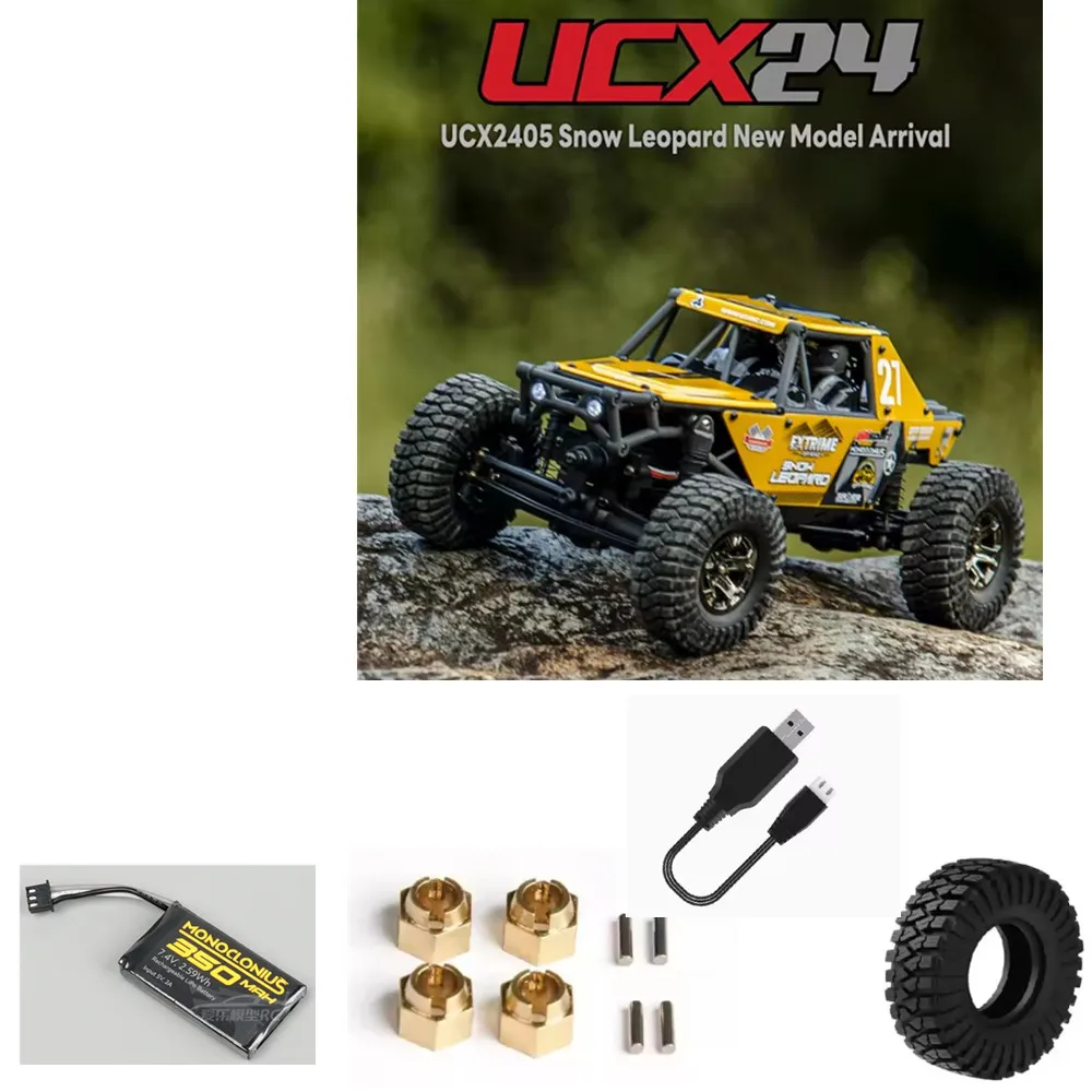 UDIRC UCX2405 Parts Motor / Wheel / Charging Cable/ 7.4v 350mAh Battery For : UDIRC UCX2405 RC Car