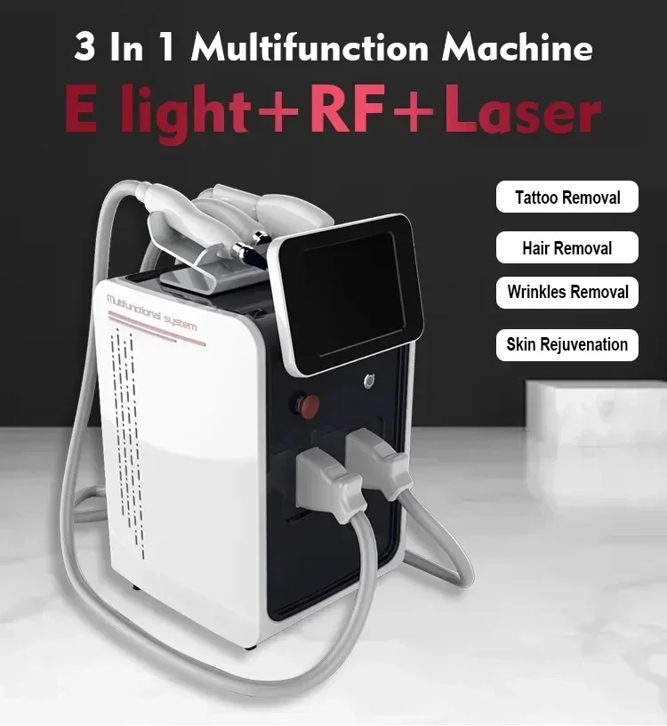 2024  3 In 1 Diode OPT IPL Portable ND Yag Remove Tattoo Professional Beauty Device Hair Remov Removal Machine