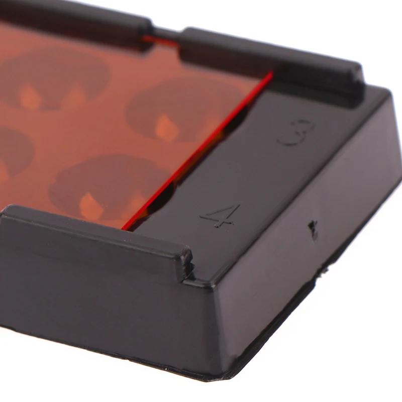 1PC Dental Veneer Storage Box Teeth Patch Shading Light Box 4 Holes Membrane Tooth Denture Retainer Molar Box