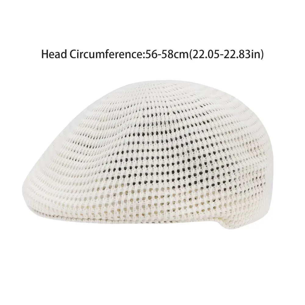 귀여운 통기성 있는 빈티지 일본 스타일 베레모 패션 화가 모자 크로셰 뜨개질 모자 여름용