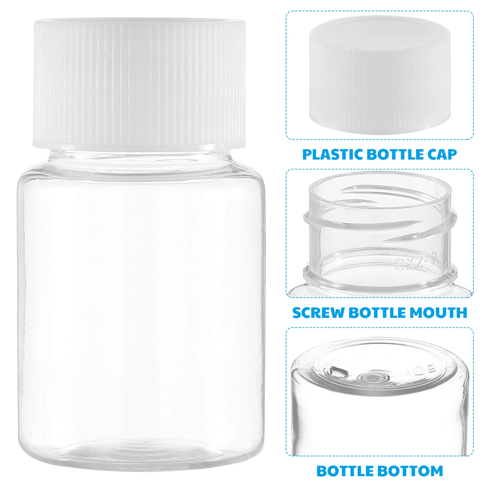 

10 pcs 30ml PET Travel Bottles Reusable Toiletries Containers for Shampoo Shower Gel Hand Soap Liquid Safe Portable