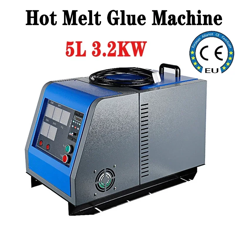 5L Hot melt glue spraying machine 3.2KW Auto Dispensing Machine gluing equipment Intelligent temperature control