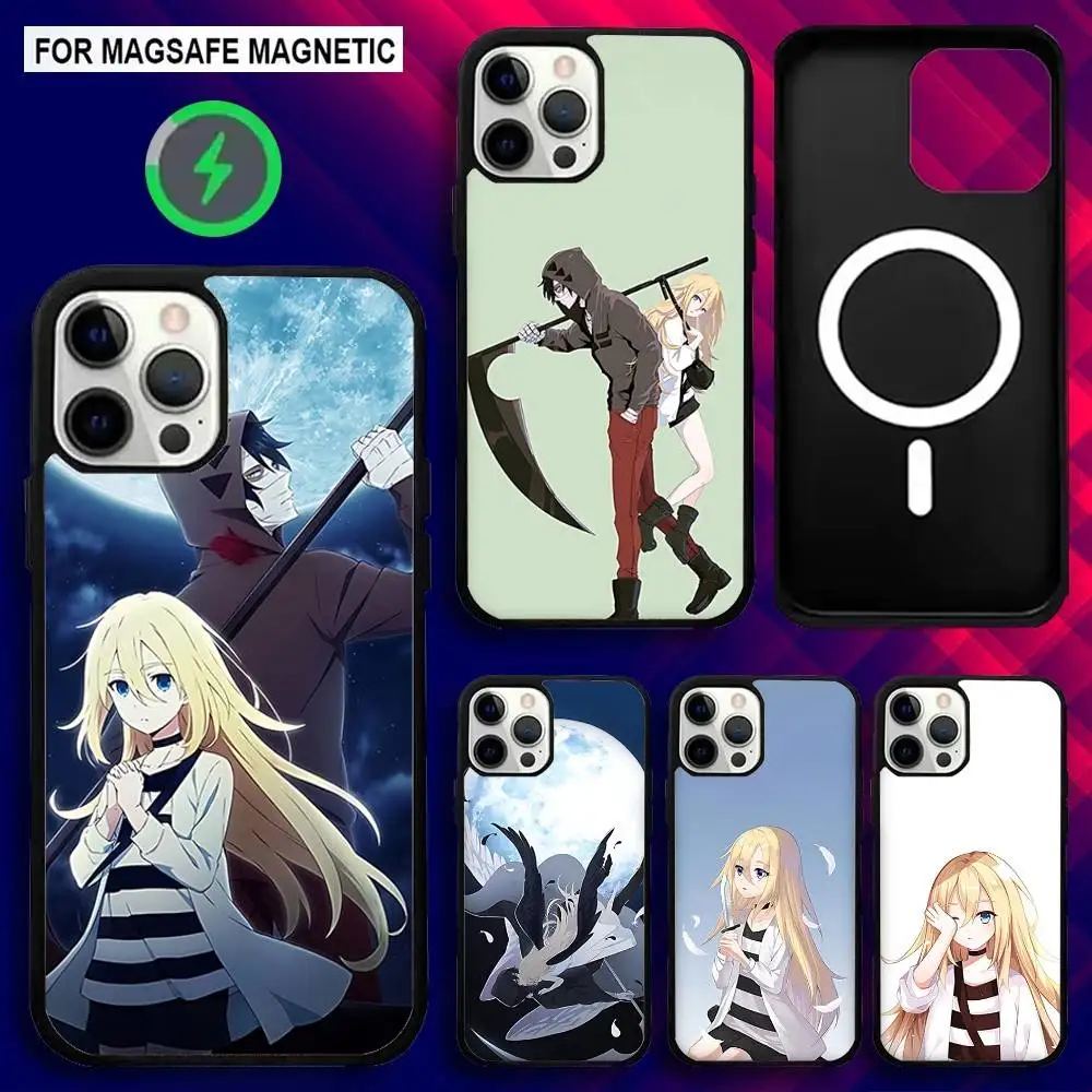 

Anime A-Angel of Death Phone Case For iPhone 17,16,15,14,13,12,11,Pro,Max,Plus,Mini,SE4,E Magnetic Magsafe Wireless Charging