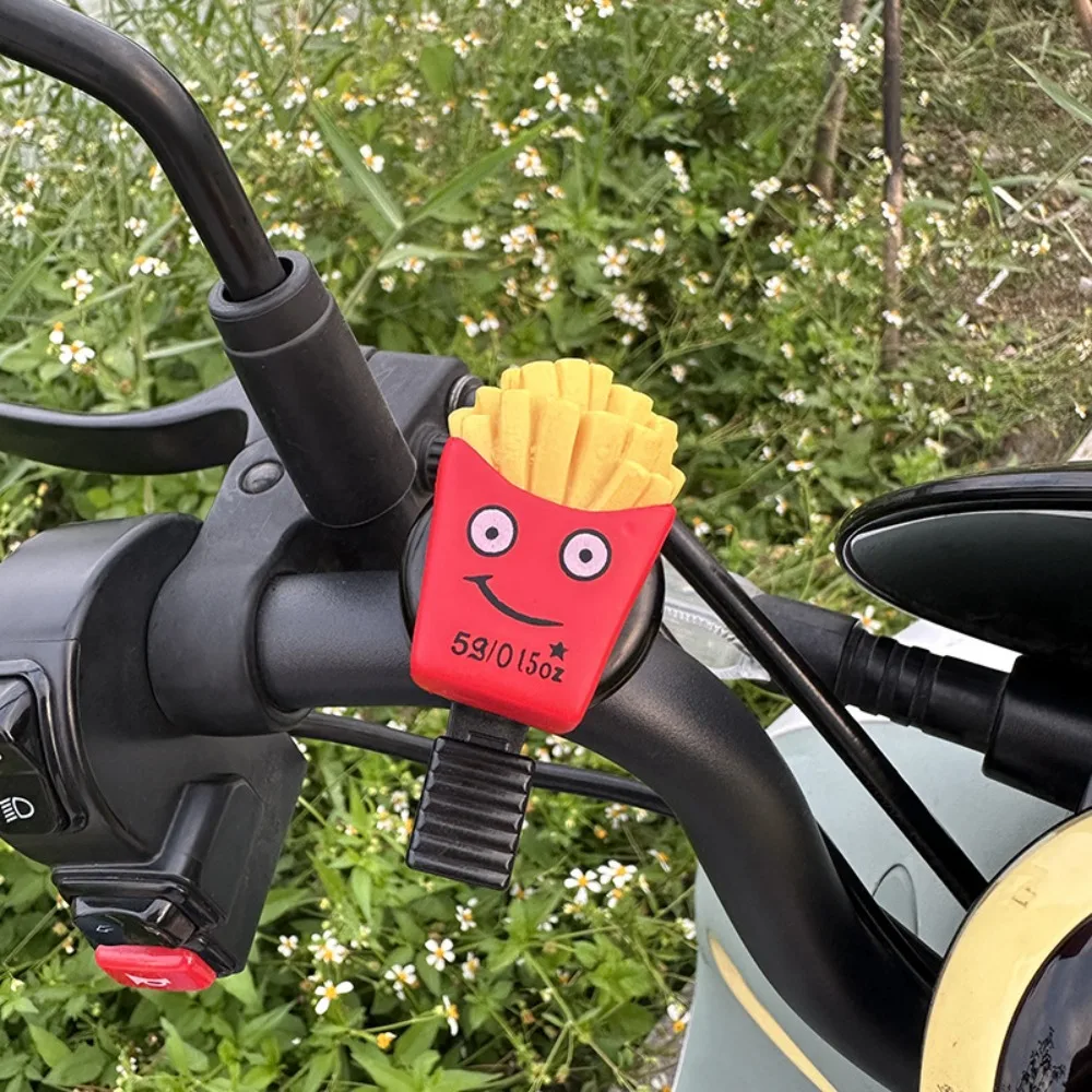 Hamburg Cartoon Bicycle Bell Sandwich Loud Bicycle Horn Lovely French Fries Bike Scooter Bell Children's Mountain Bike