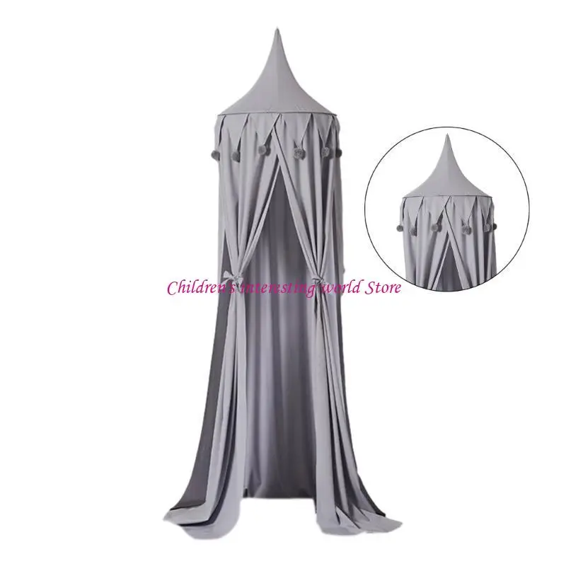 Kids Bed Canopy for Bedroom Round Dome for Baby Nursery Room Decorations Cotton Net Kid‘s Reading Room Bed Room Decor 425F - Image 4