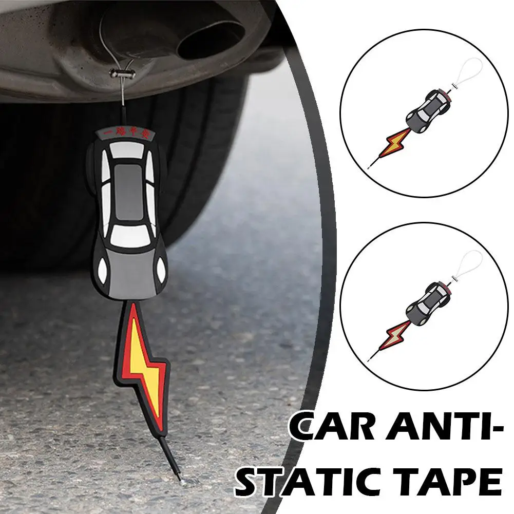 1PCS Car Anti-static Tape Luminous Exhaust Pipe Anti-static Auto Accessories Floor Strip U6C9