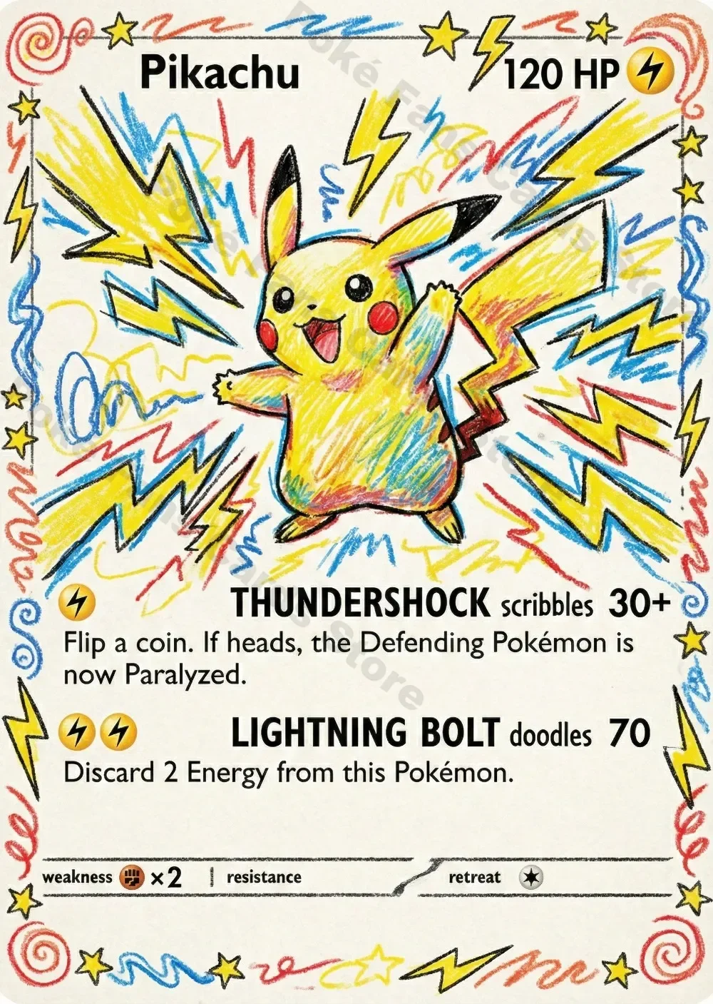 5Pcs PTCG PTCG Cards Gengar Charmander Squirtle Bulbasaur Children Painting Style Game Cards Rare Holo PTCG Cards Gift