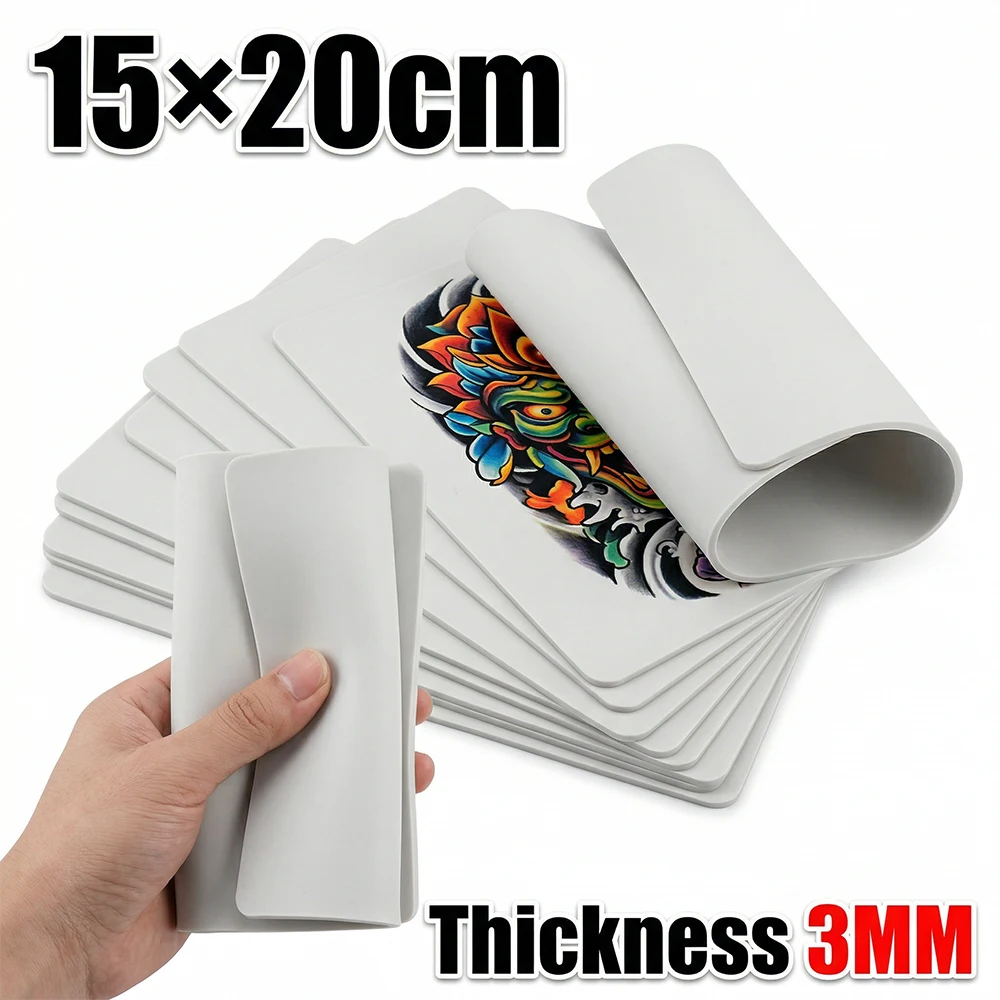 

DM 15/10/5/3PCS Tattoo Practice Skin White 3MM Blank Double Sides Silicone Microblading Eyebrow Permanent Makeup Practice Skin