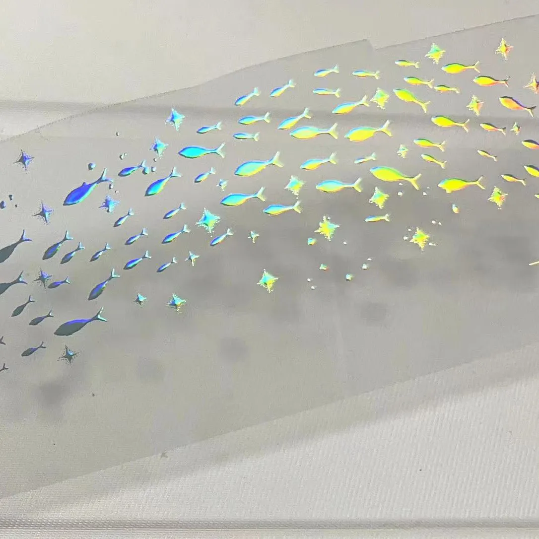 

Pet Washi Tape E43 Swimming Fish - Laser Silver What Do You Look At Small Fish Ancient Style Scrapbook Decoration Sticker Goo