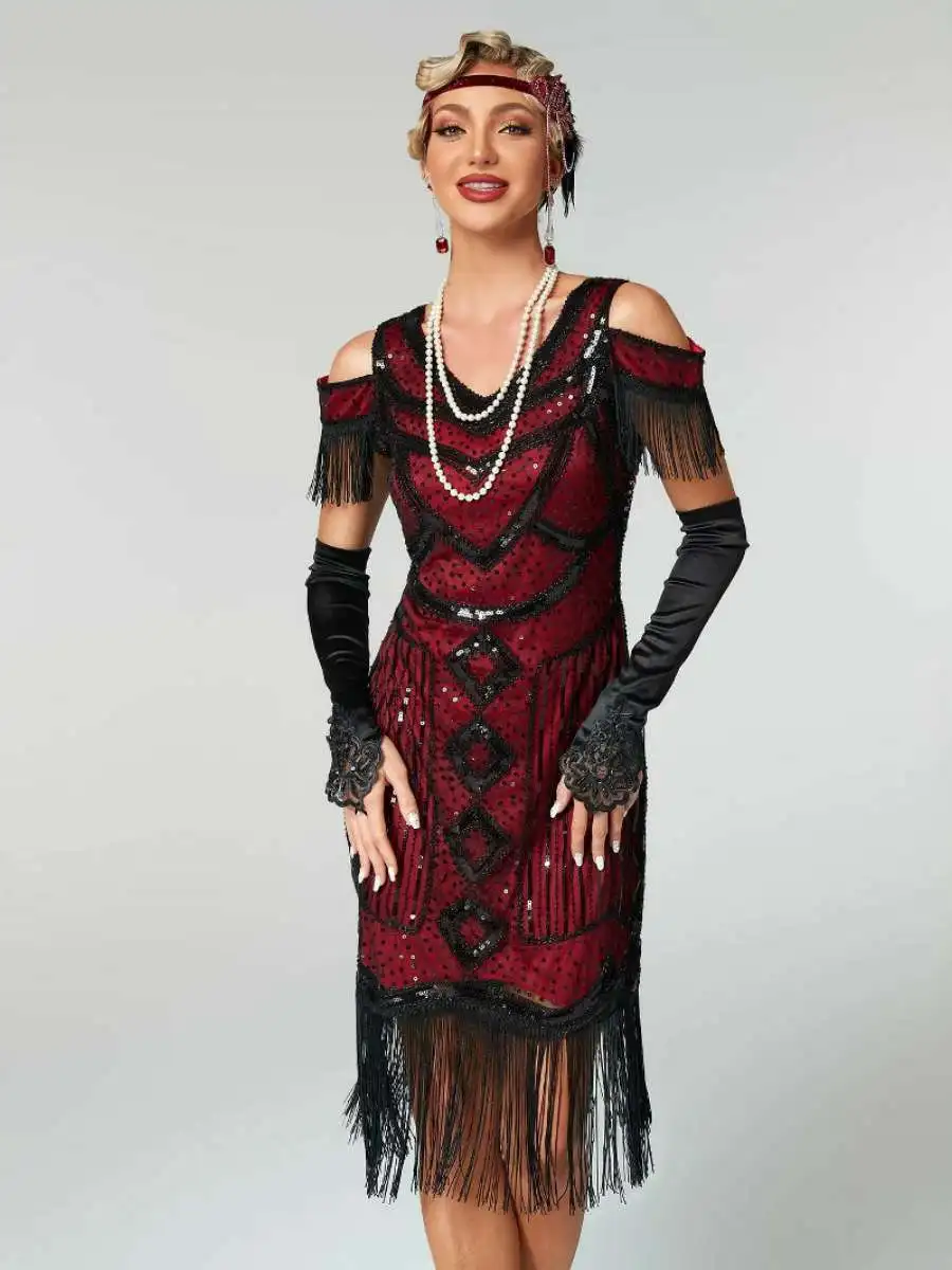 

Роскошная юбка в стиле ретро, вечернее платье с кисточками Dr Par Banquet Dr Glitz And Glamour, женское модное весеннее выступление Dr