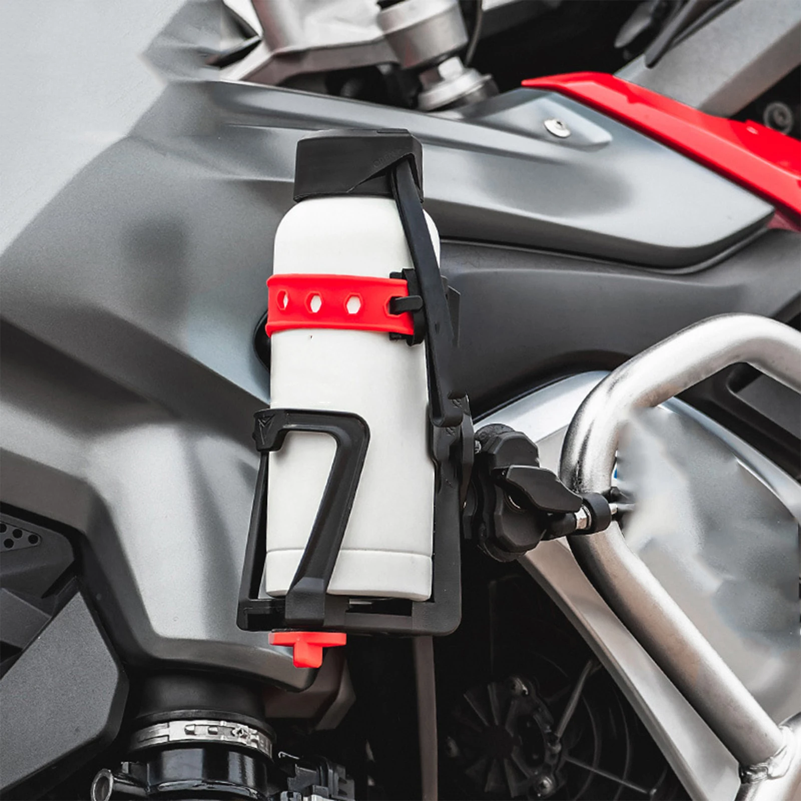 قابل للتعديل دراجة نارية المشروبات زجاجة ماء شرب كأس حامل لهوندا NC750X لسوزوكي DL650 لسيارات BMW R1200GS ADV #3