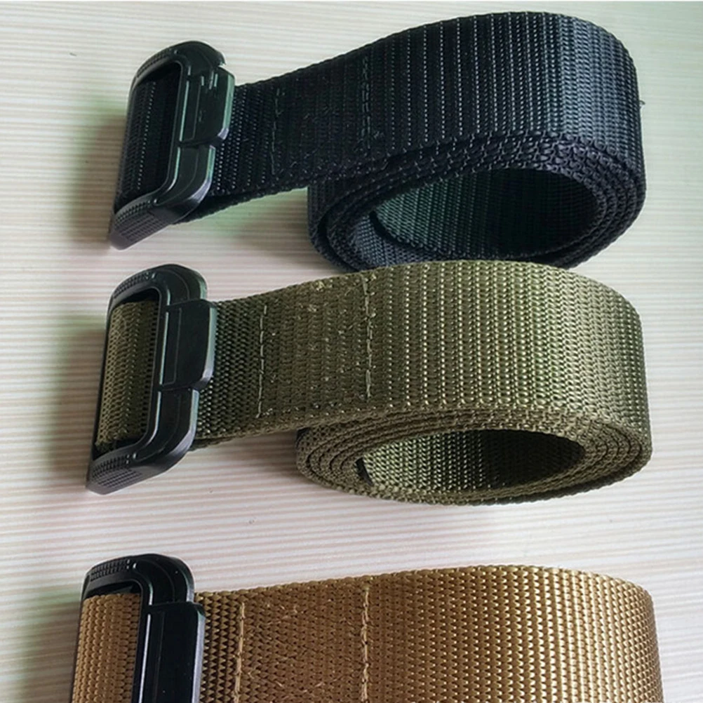 

Tactical Belt Durable Nylon Outdoor Sports Belts for Men Heavy Duty Strap Quick Release Adjustable Hiking Hunting Running