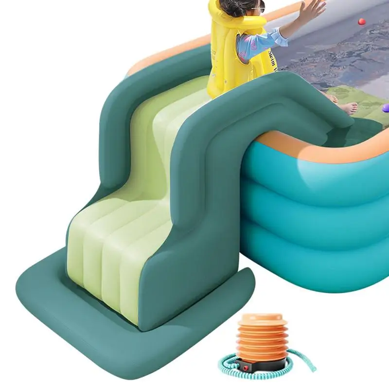 Swimming Pool Inflatable Slide Inflatable Pool Slide Children Family Outdoor Party Folding Swimming Pool Slides For Kids Babies