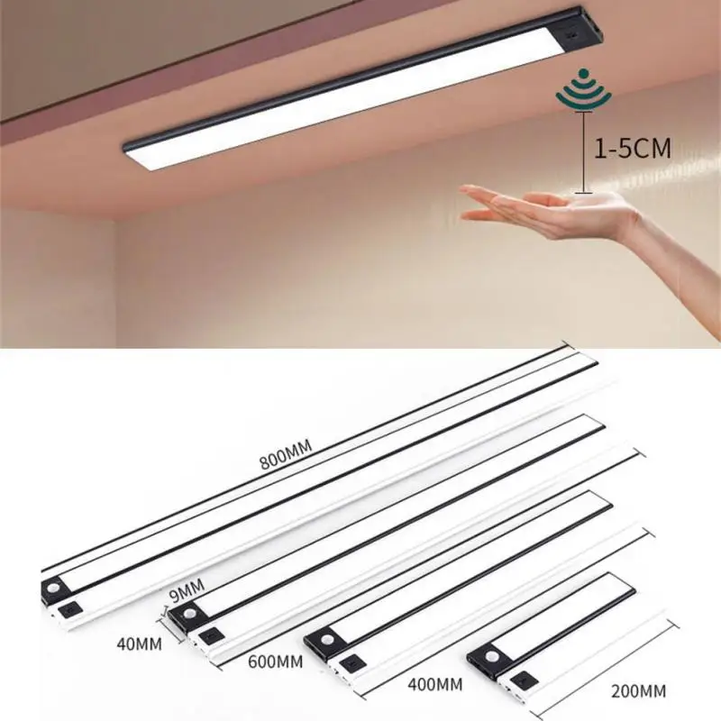 

USB Led Cabinet Lights Night Lamp Ultra Thin 20/40/60cm 31-106LEDs Aluminum Closet Wardrobe Lamp Room Home Indoor Lighting